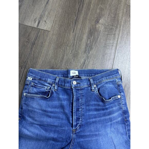 Citizens of Humanity Isola Bootcut Raw Hem Jeans Women’s 31 Blue Stretch Denim - Picture 11 of 11